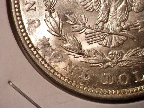 1921-P Morgan Silver Dollar #31 Strike Thru Reverse Die Crack Reverse - Near Gem Cover