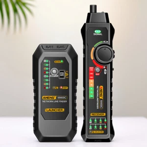 Network Cable Finder RJ45 RJ11 LAN Cable Tester w/ Earphone Wire Tracker(Black) - Afbeelding 1 van 9
