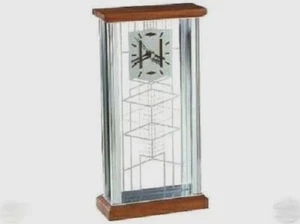 BULOVA Frank Lloyd Wright Robie House Clock, Art Glass Design, NEW Shelf Mantel - Picture 1 of 9