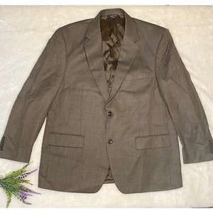 Chaqueta Abrigo Deportivo Joseph & Feiss Marrón Lana Espiga Talla 42S Carrera Clásica - Imagen 1 de 6