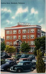 Rehoboth, Delaware - A view of the Carlton Hotel - c1940 - Picture 1 of 2