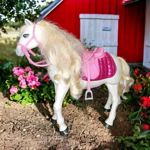BARBIE FTF02 DREAM HORSE TRAUMPFERD (ELEKTRISCH) / MATTEL 2017 - Bild 1 von 4