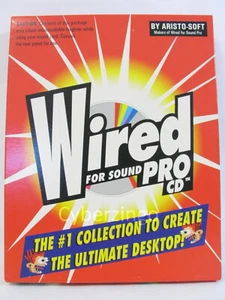 Software de CD Sound Pro con cable con disco CD-ROM 1993 vintage seminuevo - Imagen 1 de 12
