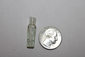 (EXTREMELY TINY), 1 1/4'', Blue Tint, CHINESE, (( OPIUM )) MEDICINE VIAL BOTTLE - Picture 1 of 6