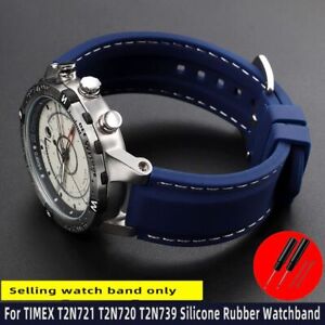 Silikon Uhrenarmband passend für Timex T2N720 T2N721 TW2T76300 Sport Serie Armband
