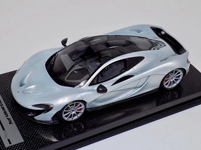 1/18 Tecnomodel McLaren P1 in Ice Silver with silver wheels #01 of 07 Carbon - Image 1 of 4