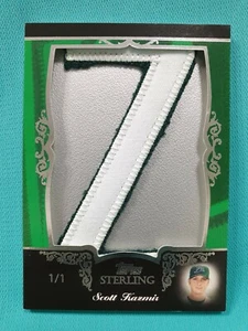 2007 TOPPS STERLING SCOTT KAZMIR 1/1 "Z" LETTER PATCH GAME WORN NAME PLATE A2 - Picture 1 of 6