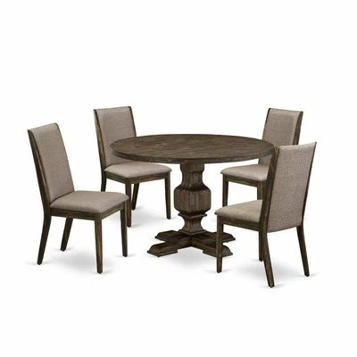 East West Furniture 5 Piece Modern Dining Set Contains a Dinner Table and 4... - Image 1 of 2