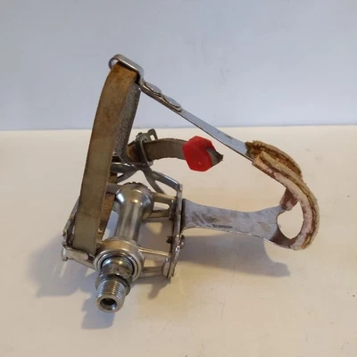 Kyokuto Pro Ace Vintage Road Bike LEFT PEDAL ONLY w/Clip & Strap - Japan KKT - Image 1 of 4