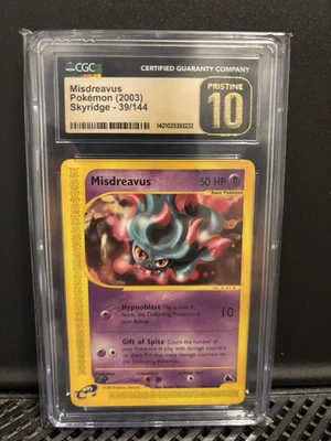 2003 Pokemon Skyridge 39/144 Misdreavus CGC 10 Gold Pristine - Image 1 of 2