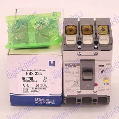 one New LS LG EBS33C 3P 30A Earth Leakage Circuit Breaker DHL SHIP #YP1 - Image 1 of 4