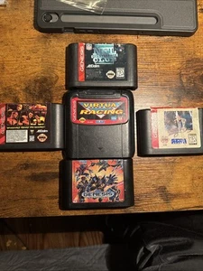 Sega Genesis Cartridges Lot 5 Virtua Racing WWF RAW X-Men World Series 95 NFL QB - Picture 1 of 11