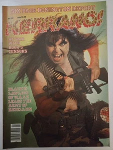 Kerrang! Mag No 102 1985 Blackie Lawless W.A.S.P. Iron Maiden, UFO, Judas Priest - Picture 1 of 4