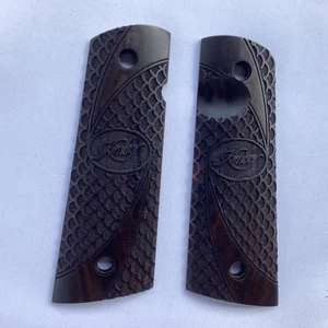 NUEVO Empuñadura para KIMBER 1911 tamaño completo posición pulgar THAI ébano duramen - Imagen 1 de 9