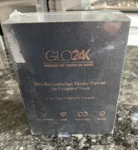 Dispositivo de belleza LED GLO24K Pro Modelo BD2 rejuvenecimiento de la piel rostro cuello antienvejecimiento - Imagen 1 de 6