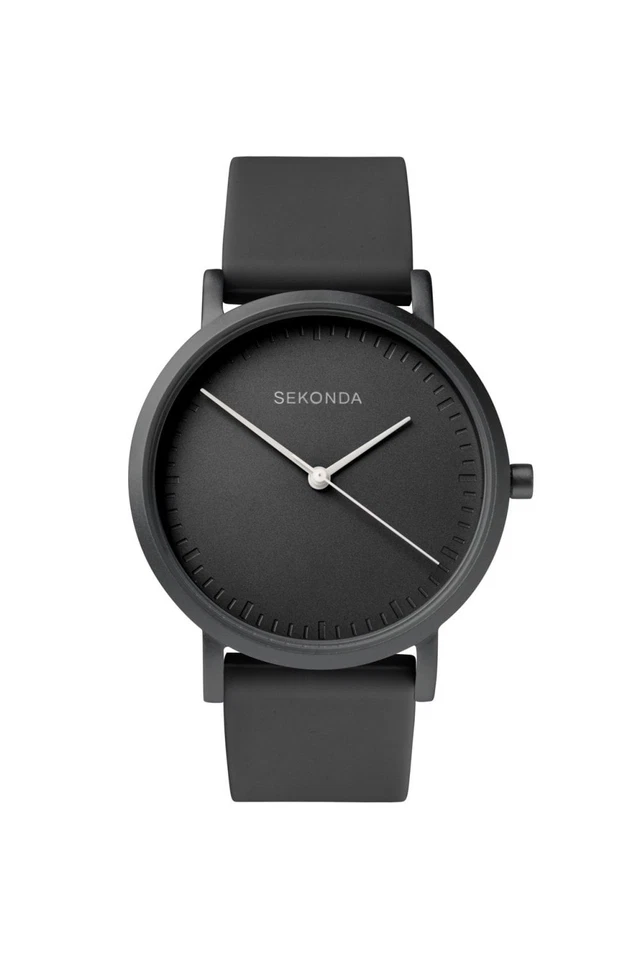 Reloj informal Sekonda para mujer correa de silicona negra 36 mm 40389 Foto 1 de 1