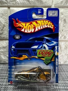 Hot Wheels Scorchin' Scooter 2002 Collector No. 197 Gold/Black - Picture 1 of 4