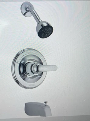 Tapicería de bañera y ducha Delta - Cromo - T1343-TP Foto 1 de 2