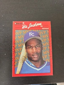 Donruss Bo Jackson MVP BC-1 1990 (¡Doble error! Sombrero púrpura y sin punto después de Inc - Imagen 1 de 10
