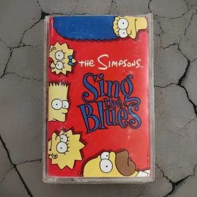 The Simpsons - Sing The Blues 1990 Homer Bart Bartman Vintage Cassette Tape Foto 1 de 4