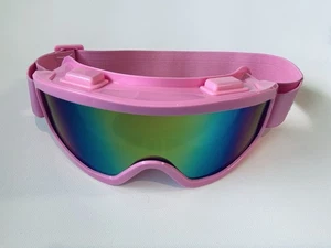 Rosa große Skibrille Blendschutz UV-Schutz Snowboarden/Skifahren - Bild 1 von 4