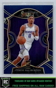 2020-21 Panini Select Blue Prizms Tyrese Haliburton #72 Rookie Sacramento Kings - Foto 1 di 2