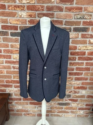 HOUSE OF CAVANI Men's Deep Blue Single Breasted Jacket Size UK 38R - EU 48R - Image 1 of 4