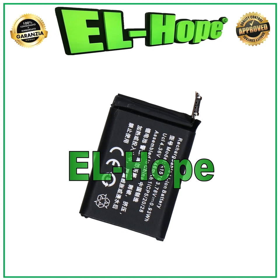 BATTERIA PER APPLE WATCH SERIE 1 GENERAZIONE A1803 42 mm BATTERY A1579 246 mAh - Immagine 1 di 1