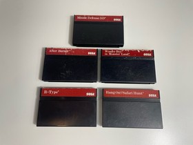 Sega Master System Games Lot of 5 R-Type Wonder Boy After Burner Missile