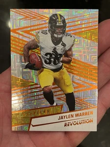 2025 Panini Revolution Jaylen Warren Orange Levels /299 SP Steelers ! - Picture 1 of 2