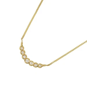UNOAERRE Diamond 0.15ct Necklace 18K YG 750 90291356 - Picture 1 of 8