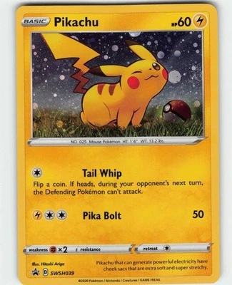 Pikachu - Promo SWSH: Sword & Shield Promo Cards SWSH039 LPHolo - Image 1 of 2
