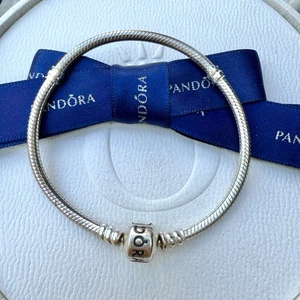 Authentic Pandora Silver Moments Snake Charm Bracelet 16cm #590702HV - Picture 1 of 5