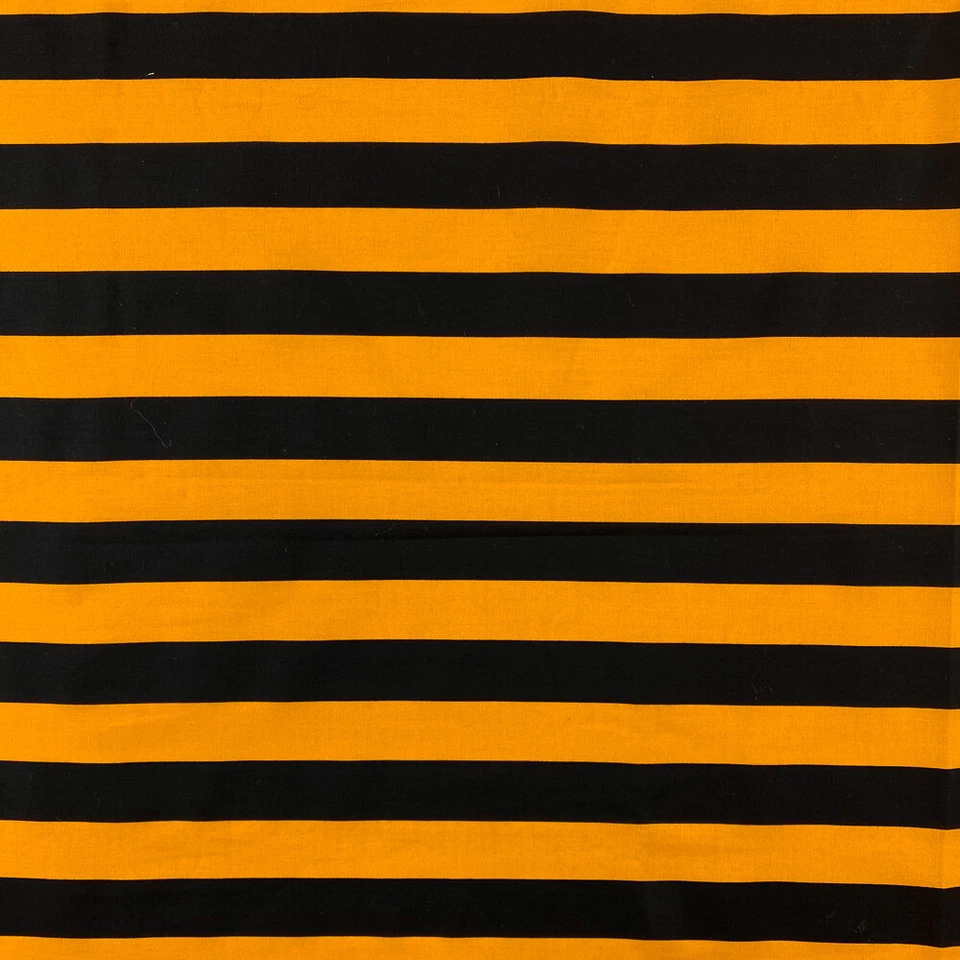 Printed Striped Cotton Fabric 100% Cotton 58/60" Wide Sold BTY - Image 1 of 1