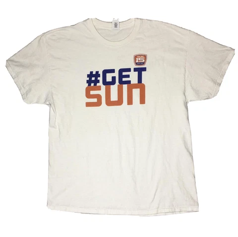 #Get Sun 15 2003-2017 White Graphic Print Tee T Shirt Size XL Connecticut WNBA Cover