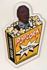 1991 POPCORN Film 3 1/2"  Pinback Button - Picture 1 of 2