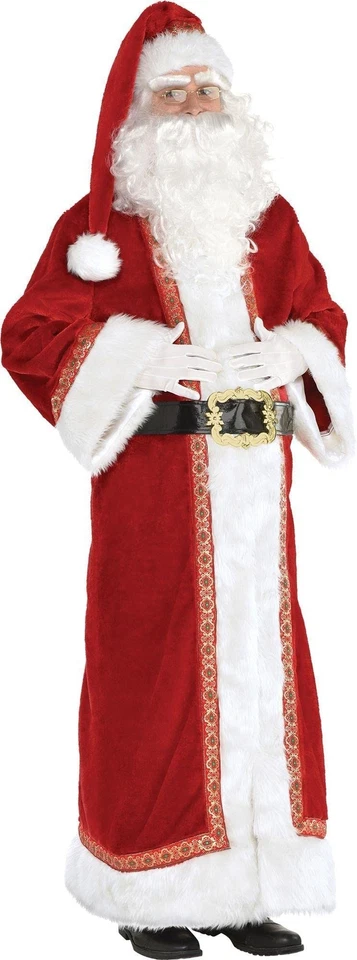 Father Chrisas Santa Suit Costume - Adult Standard Size, 1 Pc,Red/White - Image 1 of 1