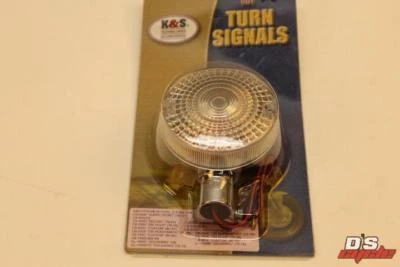 K&S HONDA CB400 CB550 CB550 CB750 CX500 GL1000 FRONT TURN SIGNAL 25-1105C - Image 1 of 4