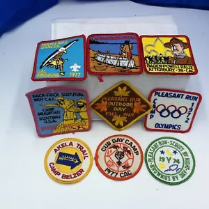 Boy Scout / Girl Scout patch lot - Belzer Pleasant Run Bradford Woods Ransburg - Picture 1 of 6