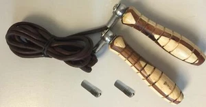 Cuerdas de boxeo para saltar cuerda de calidad cuero gimnasio ajustables pesadas cuerdas de salto de velocidad - Imagen 1 de 1