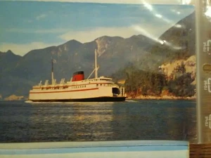 VINTAGE POST CARD MV KAHLOKE BLACK BALL FERRY LINE. - Picture 1 of 12
