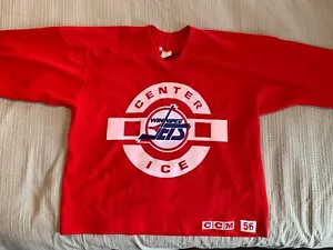 WINNIPEG JETS GAME USED PRACTICE JERSEY CCM SIZE 56 Number 50 Likely Rob Murray - Picture 1 of 6