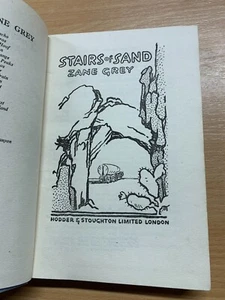 1943 1ST EDITION ZANE GREY "STAIRS OF SAND" FICTION HARDBACK BOOK (P3) - Picture 1 of 13
