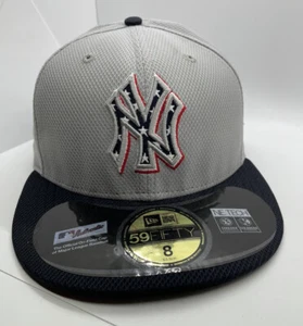 New York Yankees New Era 59Fifty 2013 July 4th Gray Fitted Hat MLB Size 8 RARE - Picture 1 of 4