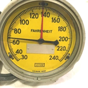 Gotham Temperature Gauge US Gauge 16095 30 to 240 deg. Fahrenheit - Picture 1 of 4