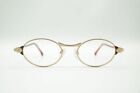 Vintage Silhouette 6260 /30 V 6050 Gold Rot oval Brille Brillengestell NOS