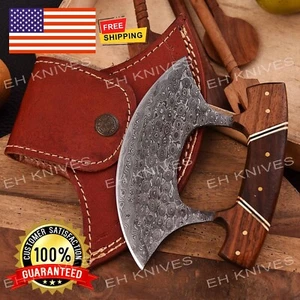 9'' Handmade Damascus Steel Hunting/Camping Sharp Skinner EDC Knife with Sheath - Picture 1 of 5