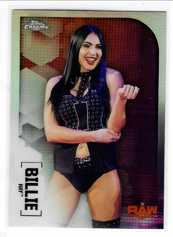 Billie Kay 2020 Topps WWE Chrome Raw Refractor Card #12 - Image 1 of 1