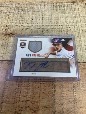 2014 Panini USA Baseball Box Set Signature Jerseys /99 Nick Madrigal Auto - Image 1 of 4