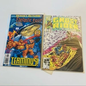 Marvel Vintage Ghost Rider & fantastische vier Comics Sammlerstück blau - Bild 1 von 5